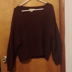 L.O.G.G Maroon Knitwear Sweater